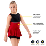 VELOZ POWER BLOCK I Sun Protected I Quick Drying I Anti Chafing SWIM DRESS