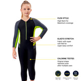 VELOZ Colour Block I Sun Protected I Quick Drying I Anti Chafing SWIMSUIT