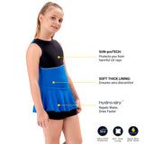 VELOZ POWER BLOCK   I  Sun Protected   I   Quick Drying  I  Anti Chafing SWIM DRESS