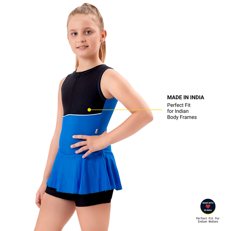 VELOZ POWER BLOCK   I  Sun Protected   I   Quick Drying  I  Anti Chafing SWIM DRESS