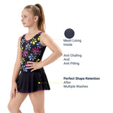 Retro Girls SWIM DRESS WITH SHORTS (Quick Dry and Anti Chafing)